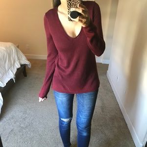 Burgundy Sweater